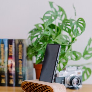 Cellphone Speaker Charging Station, Phone Stand Docking Station, Birthday Gift for Husband image 9