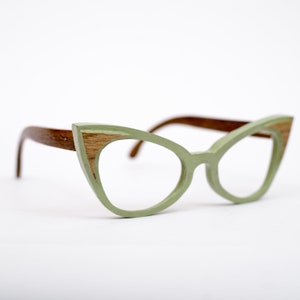 Green Wooden Glasses, Wood Eyeglasses, Wood Eyewear, Reading Glasses, Eyeglasses Frame Ukraine Shop