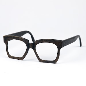 Computer Glasses Frame, Blue Light Glasses, Black Wooden Glasses