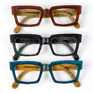 Vintage Wooden Eyeglasses Frames Blue Light Glasses, Prescription Reading Glasses image 8