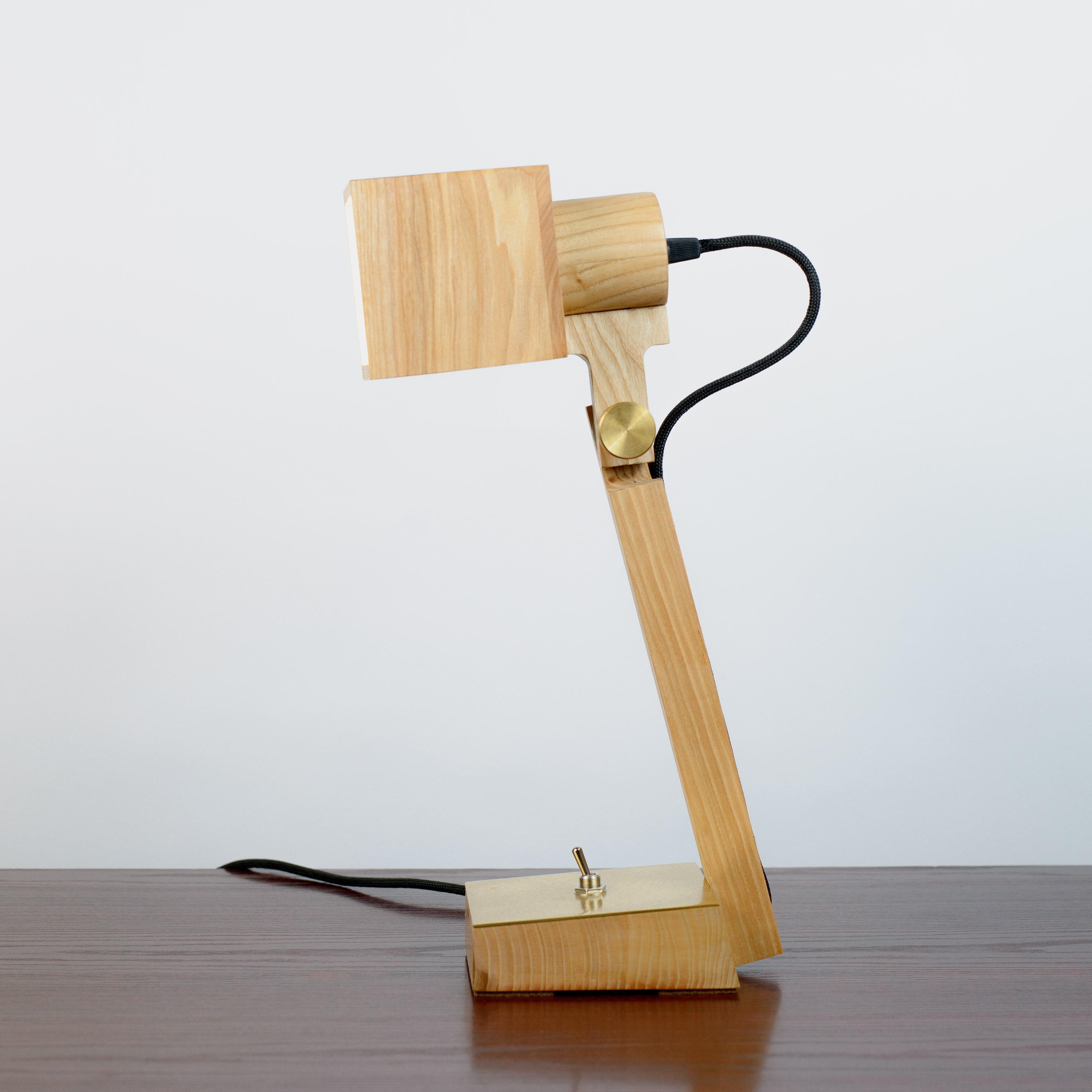 Wooden Desk Lamp Adjustable Table Lamp Reading Lamp Office Etsy