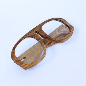 Wooden Sunglasses Frame Wood Eyeglasses Custom made Glasses Personalized Fashion Eyewear Handmade in Ukraine image 2