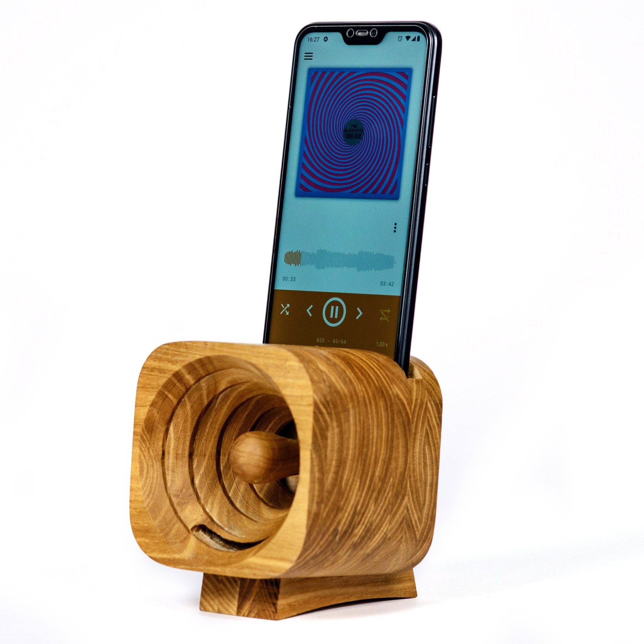 joggen landelijk Beheren Passieve houten telefoon luidspreker versterker voor iPhone - Etsy Nederland