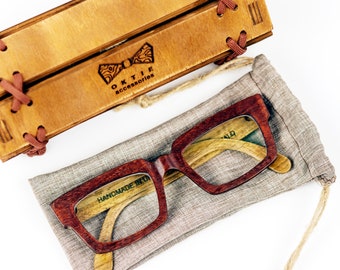 Vintage Wooden Eyeglasses Frames Blue Light Glasses, Prescription Reading Glasses