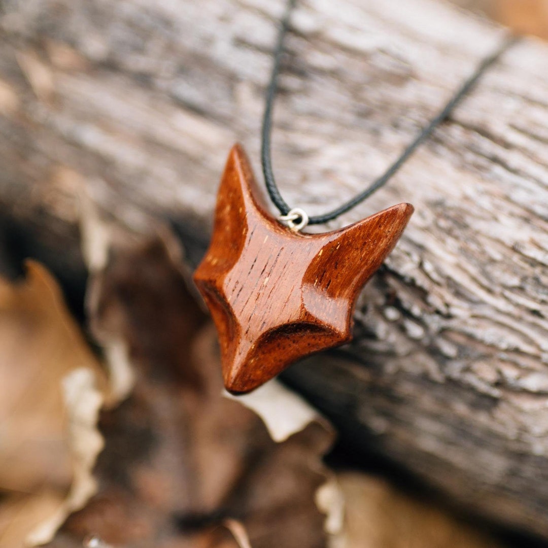 Buy Personalized Merbau Wood Fox Necklace: Engraved Gift Box Online in  India