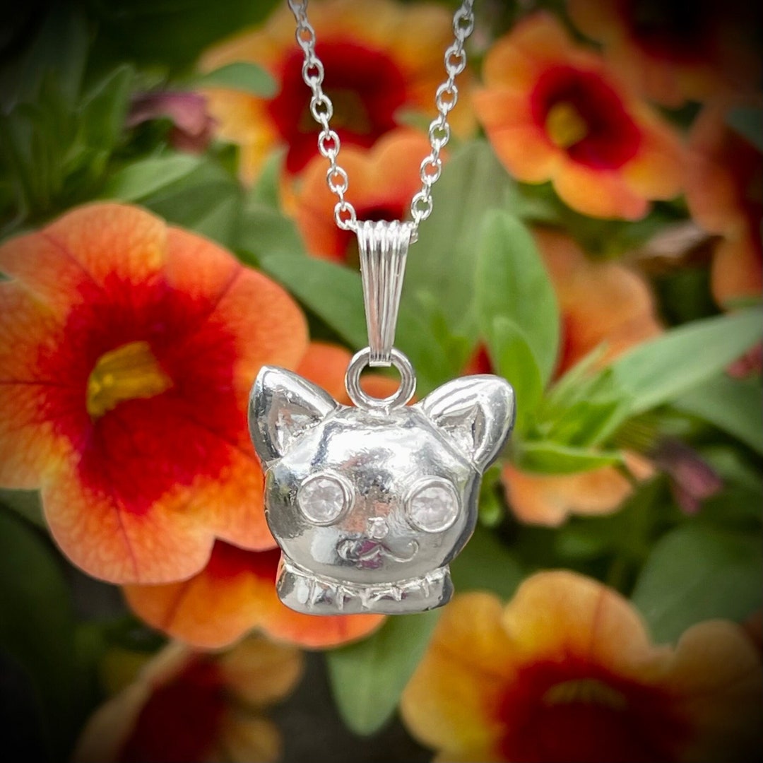 Cute Cat Ocarina 4 Holes Ocarina Silver Ocarina Playable Etsy