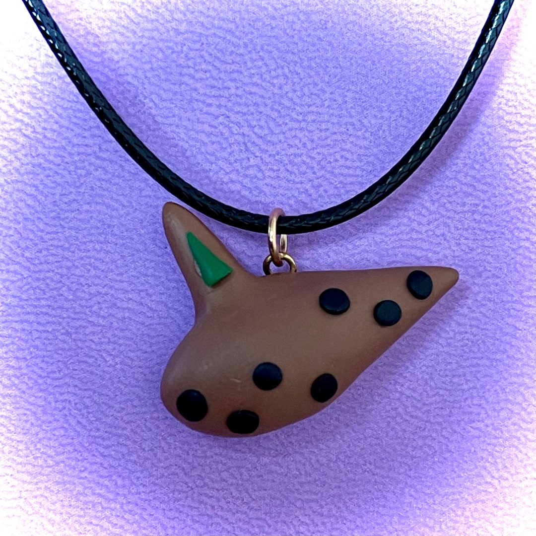 Fairy Ocarina Necklace Zelda Ocarina of Time Polymer Clay Etsy
