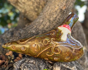 12-hole alto C# ocarina - Mushroom