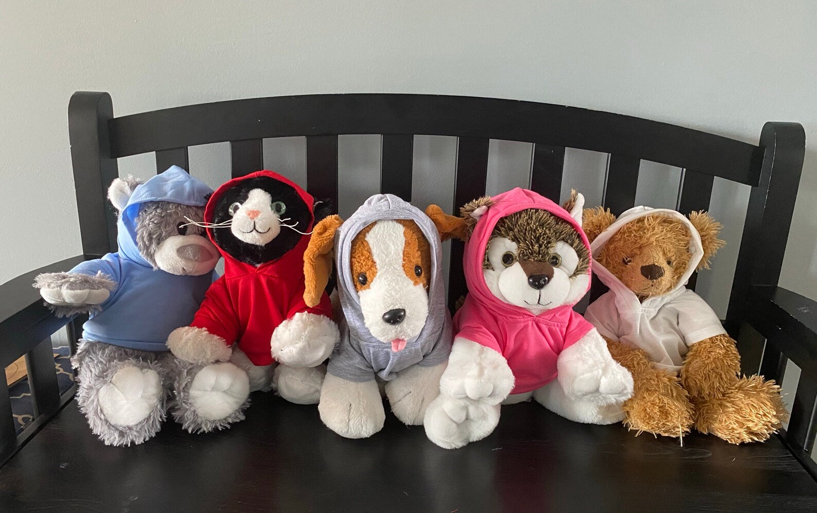Hoodies or Hooded shirts for 16 stuffed animals Etsy