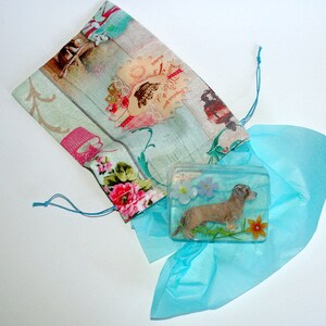 Jabón de diseño "Mi perro salchicha" con opción de regalo imagen 2