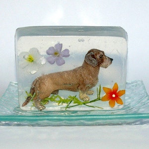 Jabón de diseño "Mi perro salchicha" con opción de regalo imagen 3