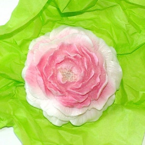 Jabón de diseño "Peonies Blossom" con cartón/bolsa de su elección