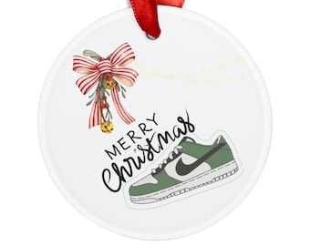 Sneaker Ornament with Ribbon, Sneakerhead, Kicks