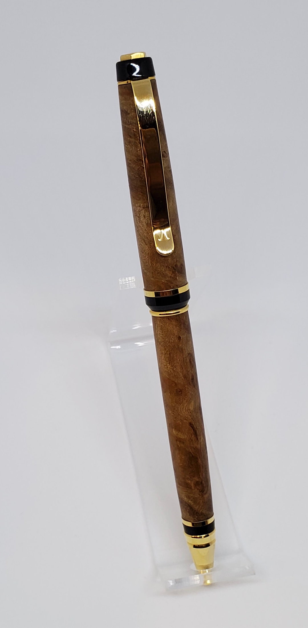 Handmade Austrailian Coolibah Burl Slim Style Cigar Ballpoint Pen Etsy