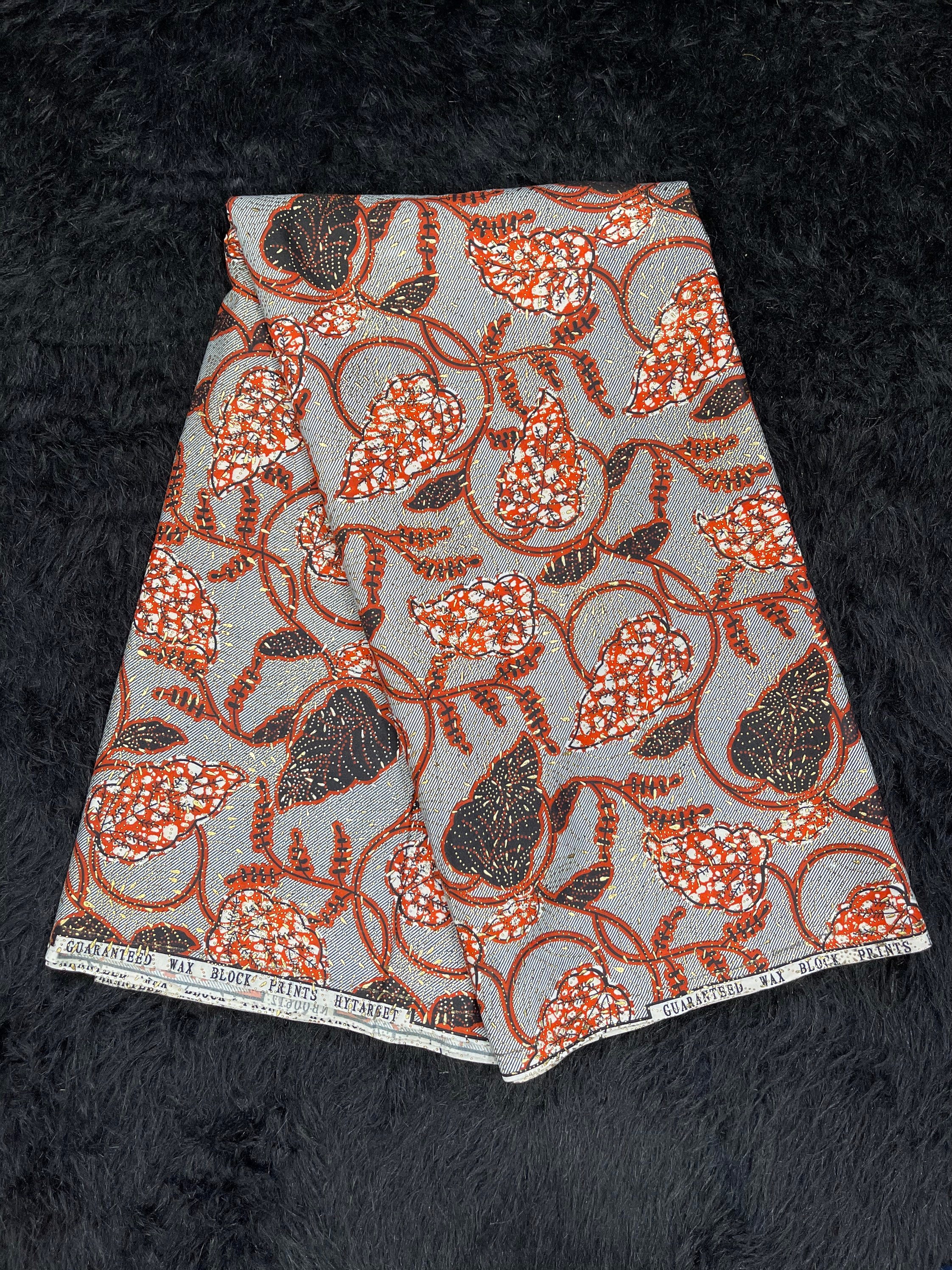 Ankara fabric Gold embossed Ankara African Material Hot Etsy