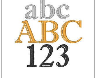 Imprint Show font 1 inch embroidery pattern download for Machine Embroidery 4X4 hoop