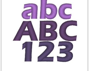 Eras Bold font 1 inch embroidery design monogram pattern download for Machine Embroidery 4X4 hoop