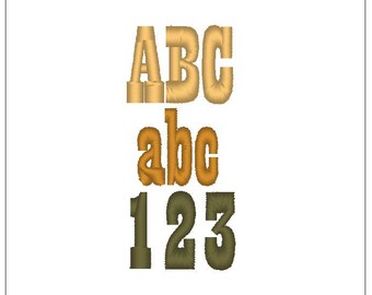 Play bill country western font 1 inch embroidery pattern download for Machine Embroidery 4X4 hoop