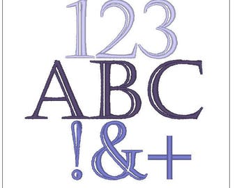 Casteller font 1 inch embroidery design monogram pattern download for Machine Embroidery 4X4 hoop