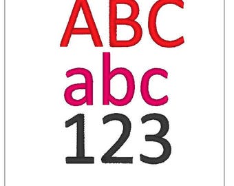 Calibri font 1 inch embroidery pattern download for Machine Embroidery 4X4 hoop