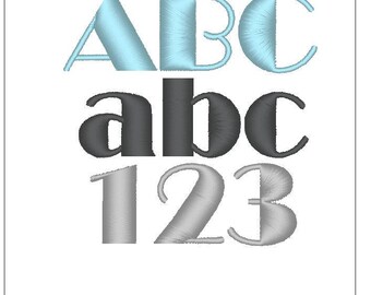 Broadway font 1 inch embroidery pattern download for Machine Embroidery 4X4 hoop