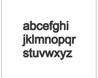 Ariel type font embroidery pattern download for Machine Embroidery 4X4 hoop