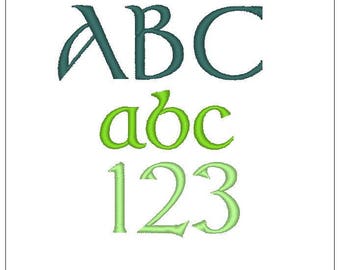 St. Patrick's Day Celtic Irish Scottish font 4X4 embroidery pattern download for Machine Embroidery