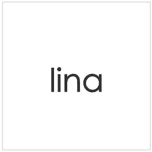 Puede incluir: La palabra "lina" en texto negro sobre un fondo blanco.