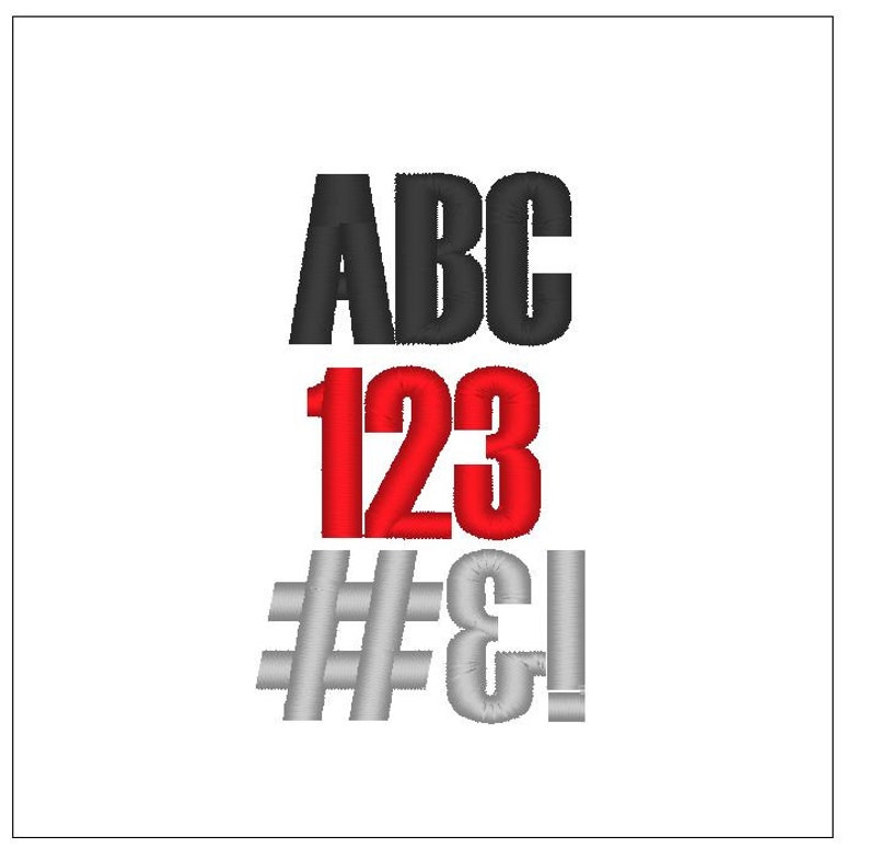 Haettenschweiler Font 1 Inch Embroidery Pattern Download for Machine ...
