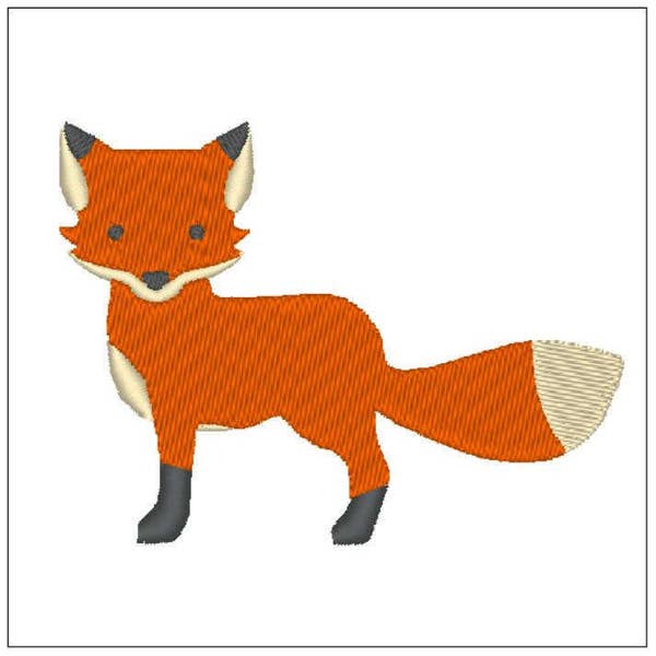 Forest Fox embroidery and applique 2 sizes woodland camping embroidery pattern download for Machine Embroidery for 4X4 6X 10 hoop