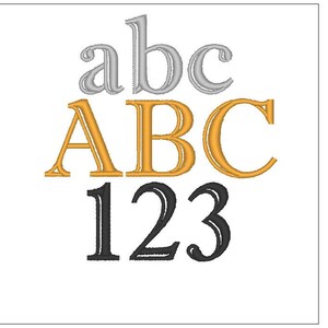 May include: A graphic design featuring the letters "abc" in silver, "ABC" in gold, and "123" in black.