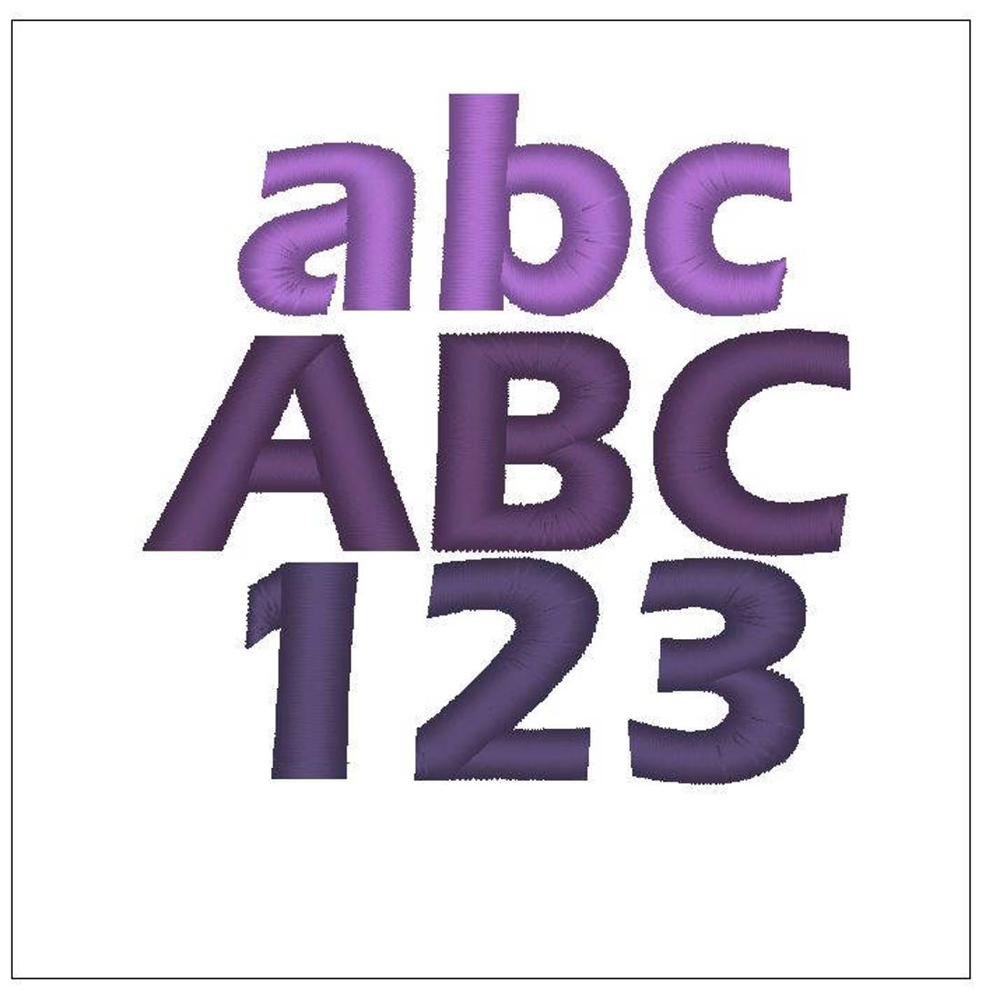 Eras Bold Font 1 Inch Embroidery Design Monogram Pattern Download for
