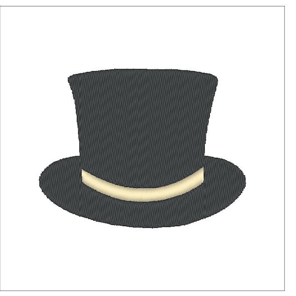 Top hat embroidery pattern  download for Machine Embroidery 4X4 hoop