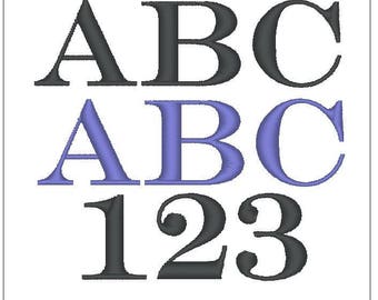 Gravierer Schrift 1 Zoll Stickdatei Monogramm Muster Download für Maschinenstickerei 4X4 Hoop