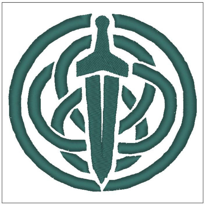 Brave Celtic knot embroidery pattern download for Machine Etsy