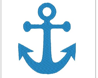Anchor nautical sailing beach embroidery pattern 4 inch download for Machine Embroidery
