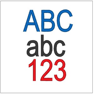 Ariel Narrow font 1 inch embroidery pattern download for Machine Embroidery 4X4 hoop