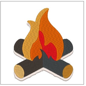 Campfire embroidery pattern download for Machine Embroidery for 4X4 hoop