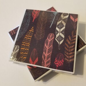 Feather style Coasters