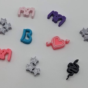 Taylor Girl Inspired Plastic Beads - Custom Beads - Pony Beads - Charms - Jewelry Making