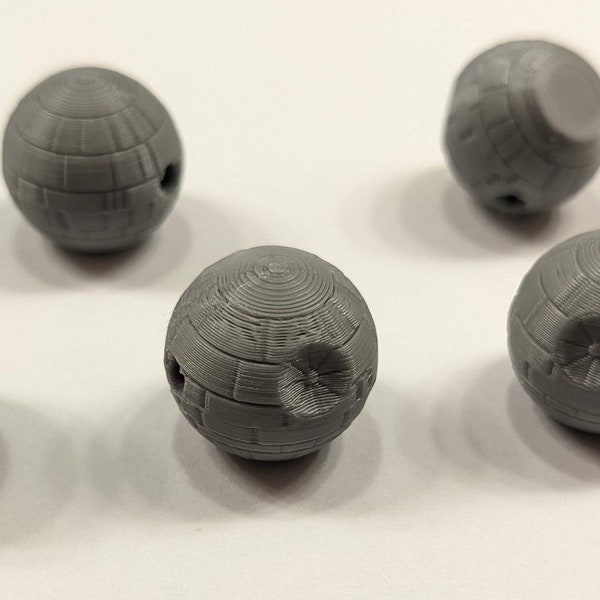 Death Star Beads - 3D Printed - Pony Beads