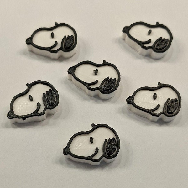 Snoopy Kandi Beads - 3D Printed - Pony Beads