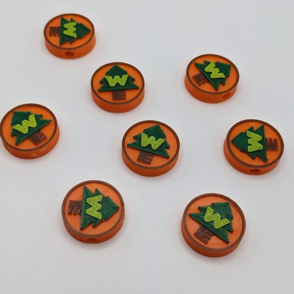 Wilderness Explorer Badge Plastic Bead - For Jewelry Making, Bead Pens, and More - Pony Beads, Kandi Beads