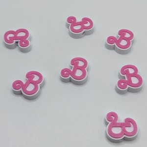 Stylish Pink B Plastic Beads - Jewelry Beads for Bracelets - Unique Beads - Custom Beads - Bead Pen