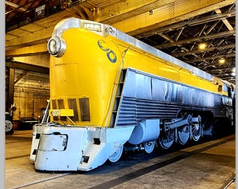 Art Deco Train Engine Photo