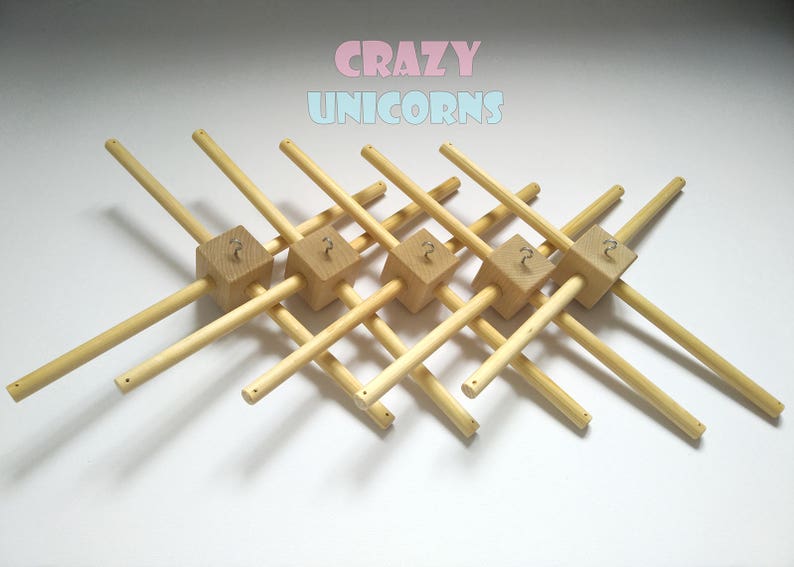 Diy Mobile Hanger Crib Holder Set Of 5 Wooden Baby Image 0