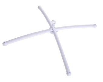 White baby mobile hanger Plastic Mobile frame Crib mobile base wood mobile DIY baby mobile holder
