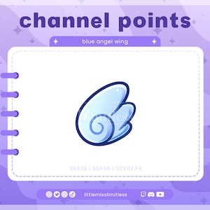 Angel Wing Channel Point for Twitch | Channel Point Icon, Emotes & Discord Rewards