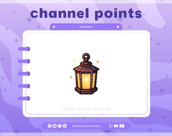 Lantern Twitch Channel Point | Cozy Light Emote Icon | Stream & Discord Reward
