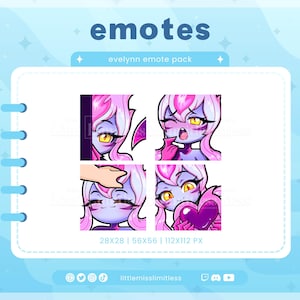 Evelynn League of Legends Emote Pack | Custom Twitch/Discord/Youtube Emotes | Stream Emotes